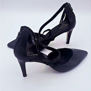 Cole Haan Black Strappy Heels New without box